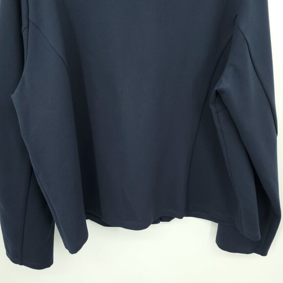 Betabrand Collarless Ponte Button Front Blazer/Jacket XL Navy Blue - Picture 13 of 16